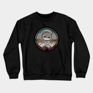 Angry Cat Crewneck Sweatshirt